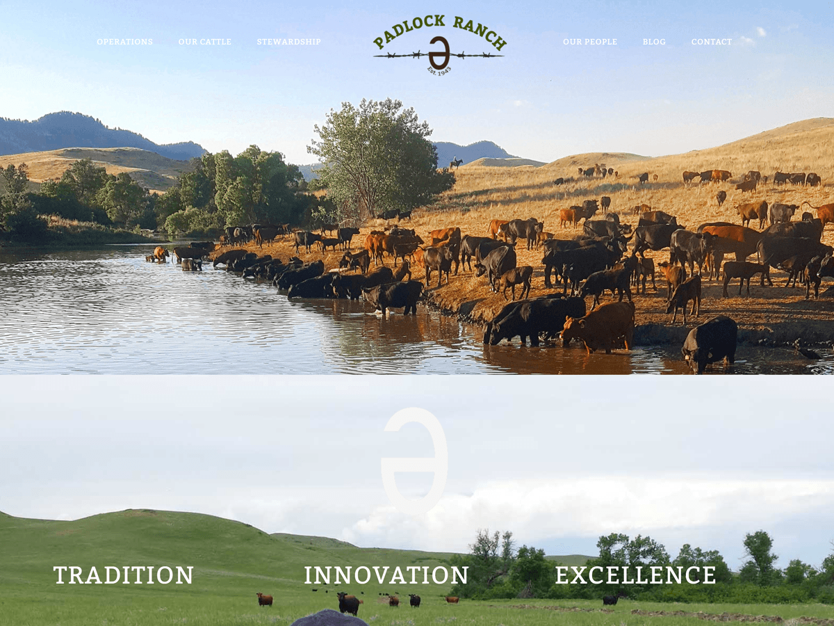 Padlock Ranch website created by Confluence Collaborative