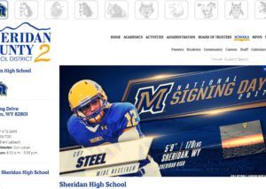Sheridan County School District 2 website created by Confluence Collaborative