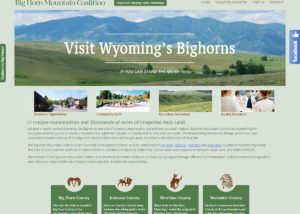 Bighorn Mountain Coalition website created by Confluence Collaborative