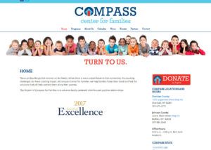 Compass Center for Families website created by Confluence Collaborative