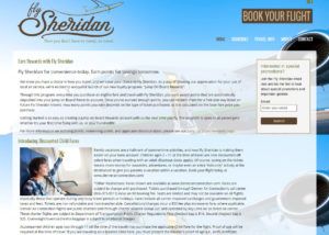 Fly Sheridan Website and Print Design created by Confluence Collaborative